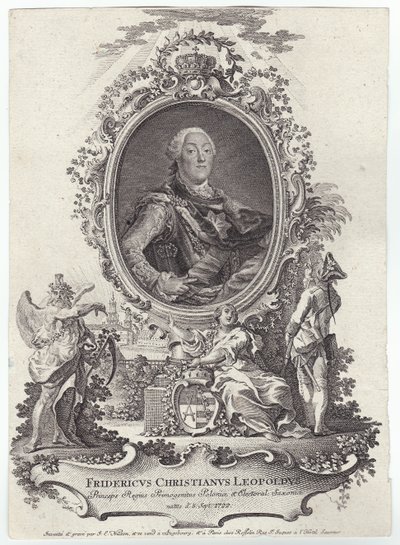 Friedrich Christian Leiopold de Sajonia (1712-1763) de Johann Esaias Nilson